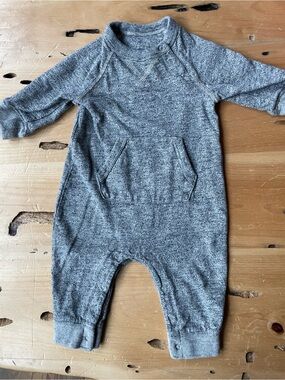 GAP Baby Heather Gray Pullover Romper